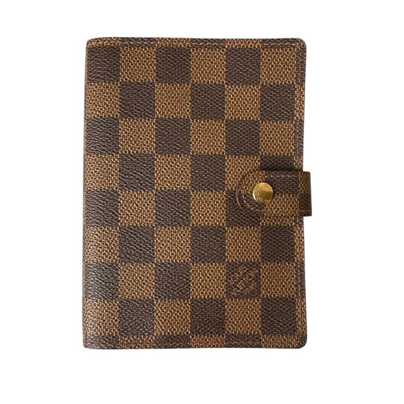 Louis Vuitton Damier Ebene Leather PM Agenda with Ruler Stickers & Map - Picture 3 of 15